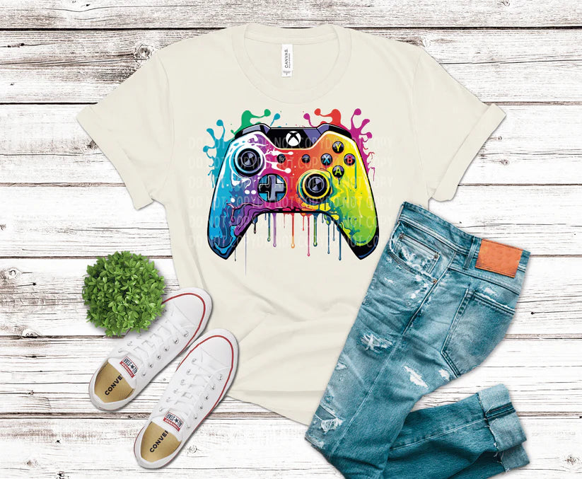 GAMER CONTROLLER WATERCOLOR