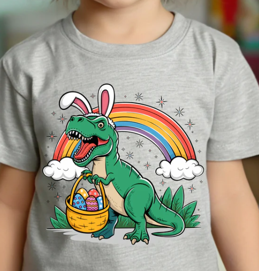 KIDS EASTER BUNNY DINOSAUR