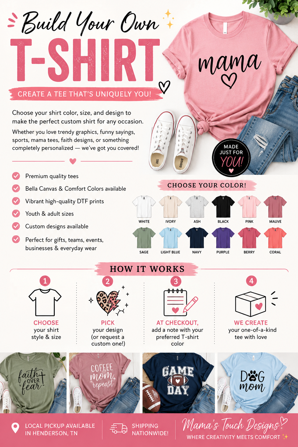 Custom Tshirt Build Your Own