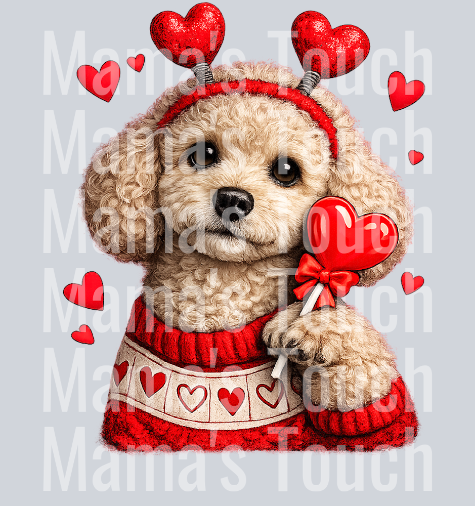 Valentine poodle - Copy