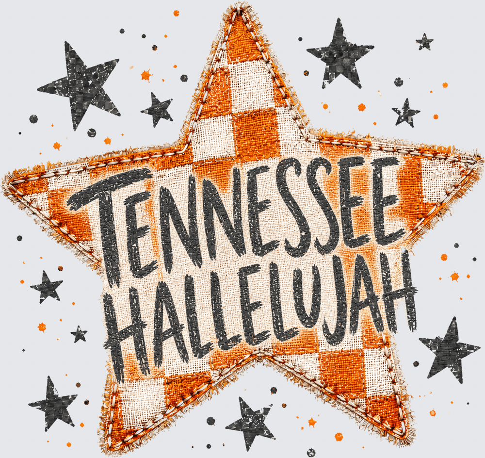 Tennessee Hallelujah - Tennessee Design - Faith Design - DTF Transfer - Direct to Film Transfer - THIS IS NOT A T-Shirt or Digital Product