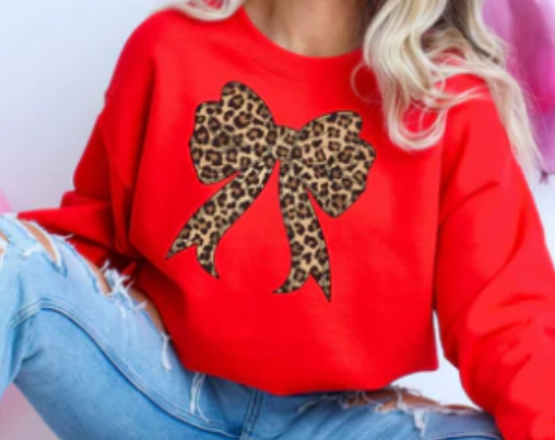 BOW LEOPARD GLITTER