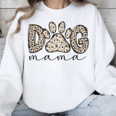 MAMA DOG MAMA PAW PRINT GLITTER