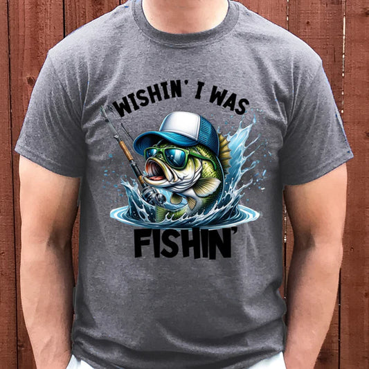 HUNT & FISH WISHING I WAS FISHIN' BLUE