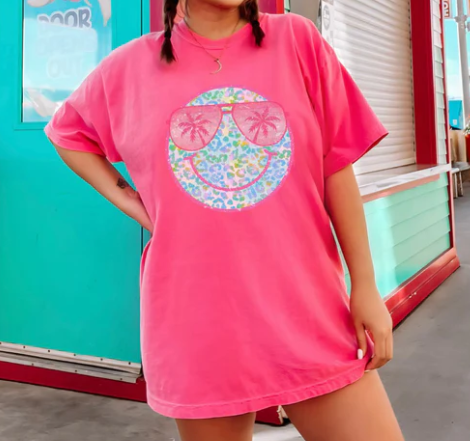 SUMMER BEACH SMILEY GLITTER