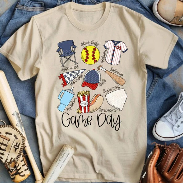 SPORTS SOFTBALL GAME DAY COLLAGE