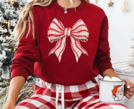 CHRISTMAS LD BOW GLITTER