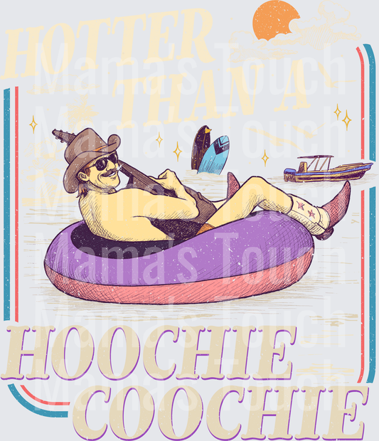 Hotter Than A Hoochie Coochie Cowboy Pool Float Summer Vibes