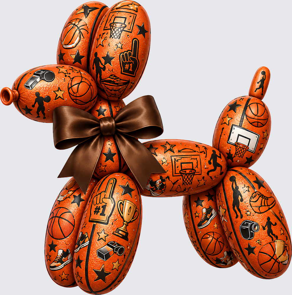 Basketball Balloondog Gameday DTF Transfer - Direct to Film Transfer - THIS IS NOT A T-Shirt or Digital Product