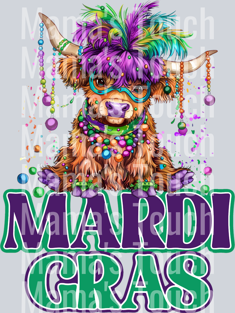 mardi gras cow