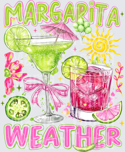 Margarita Weather Tropical Cocktail Summer Sun Design