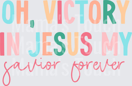 Victory in Jesus color