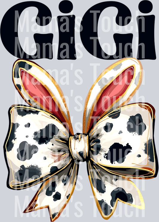 Gigi cow bow