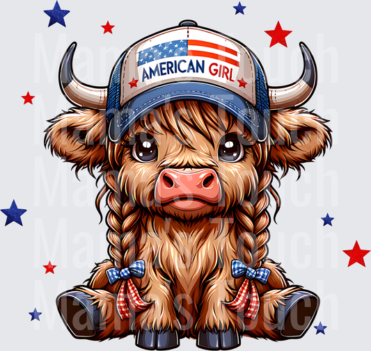 Patriotic American Girl