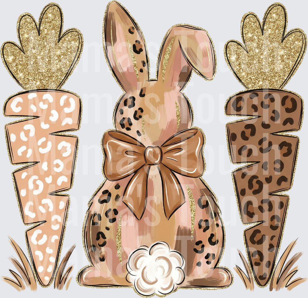 Easter Leopard Bunny PNG