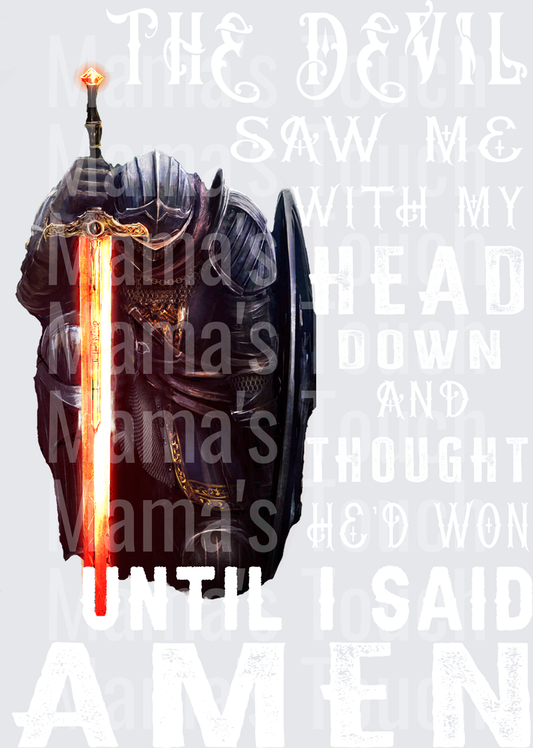 Faith Devil Saw Head Down AMEN