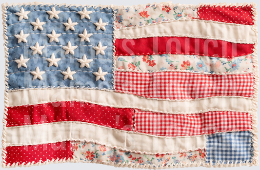 Patriotic Flag Patchwork