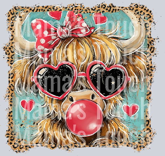 Valentine Cow Bubblegum Stamp - Copy