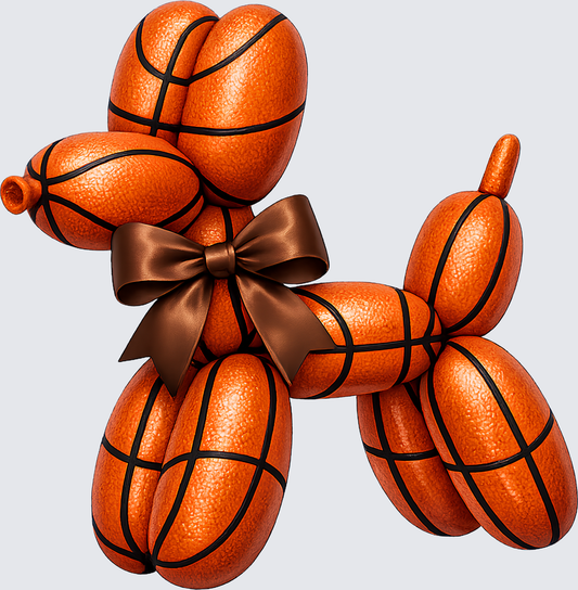 Basketball Balloon Dog DTF Transfer - Direct to Film Transfer - THIS IS NOT A T-Shirt or Digital Product