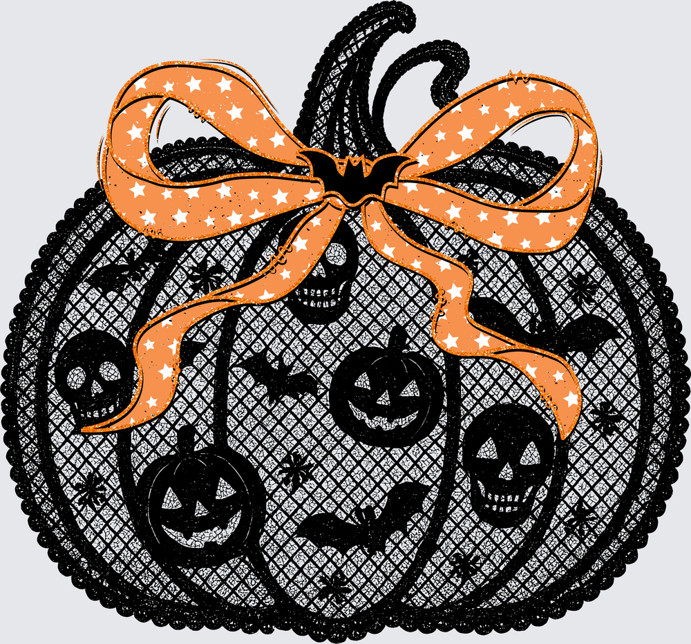 Halloween Pumpkin DTF Transfer - Direct to Film Transfer - THIS IS NOT A T-Shirt or Digital Product